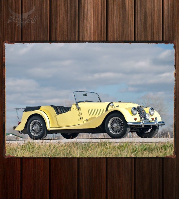 Металлическая табличка Morgan 4 4 Roadster Металлическая табличка Morgan 4 4 Roadster